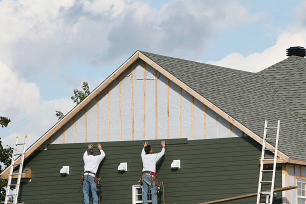 Professional Emergency Siding Repair technician working in Carversville, PA
